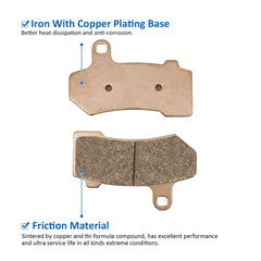 JAVIK sintered brake pads for Harley Street Rod promote smooth deceleration.
