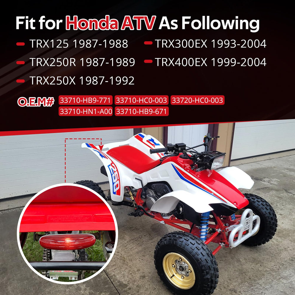 JAVIK tail light lens for Honda TRX400EX delivers bright rear signals and durable design