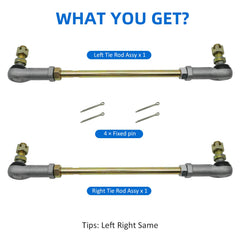 JAVIK tie rod materials emphasize rubber, aluminum, and iron durability