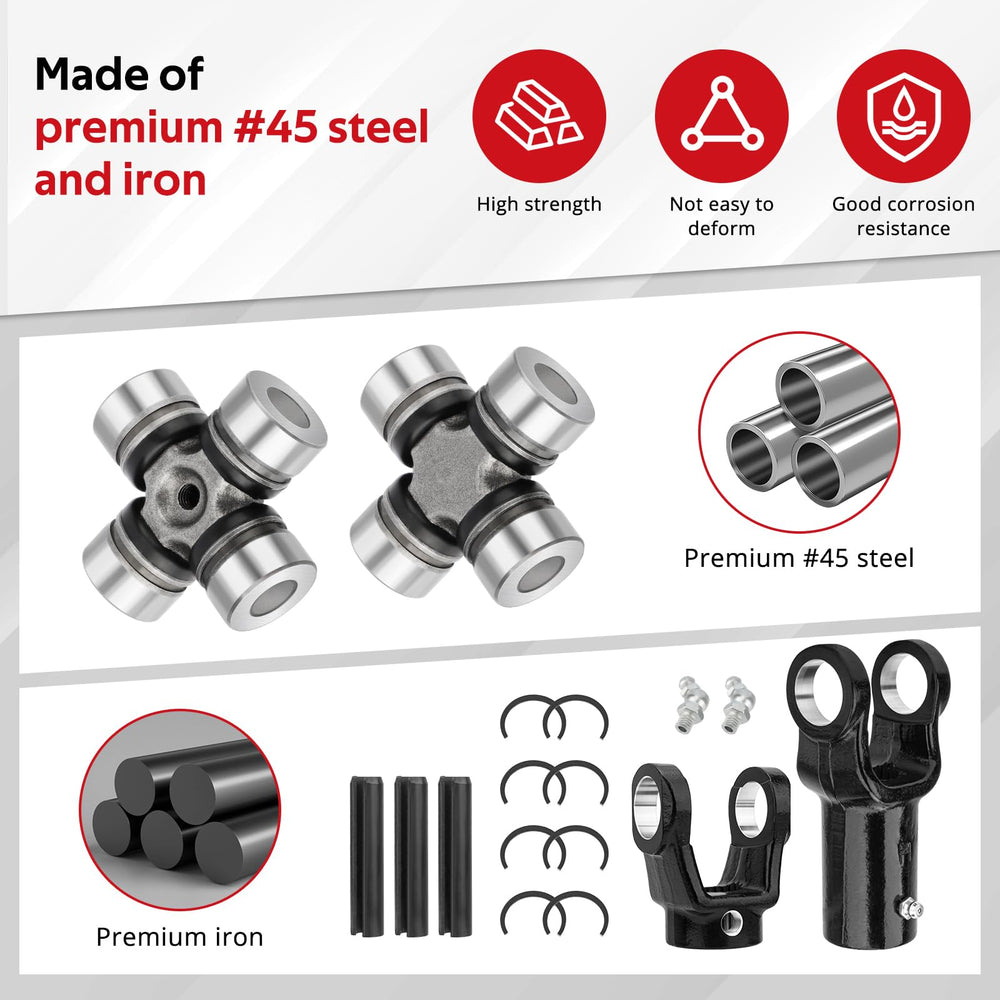 JAVIK U-joint kit twin-pcs for smooth power transfer and durability.