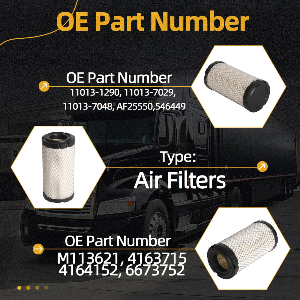JAVOUKA 11013-1290 air filter compatible with Donaldson P822686 for reliable dust capture.