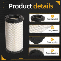 JAVOUKA 11013-1290 air filter for John Deere, helps maintain clean intake and steady performance.