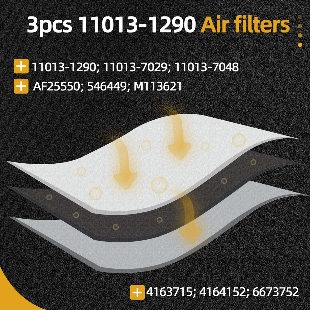JAVOUKA 11013-1290 air filter for Wix 546449, compact replacement with durable filtration.