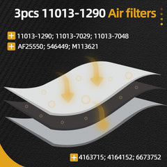 JAVOUKA 11013-1290 air filter for Wix 546449, compact replacement with durable filtration.