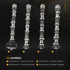 JAVOUKA camshafts direct replacement aligning with OE part numbers