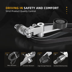 JAVOUKA drive belt closeup reveals high-strength materials used.