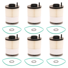 JAVOUKA six-pack fuel filter water separator for diesel engines, supports reliable filtration.