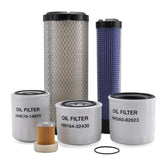 JAVOUKA maintenance kit overview for Kubota tractors with full filter replacement set