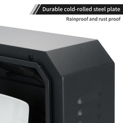 Jawjut wall charger box outdoors installation demonstrates weather-ready enclosure.