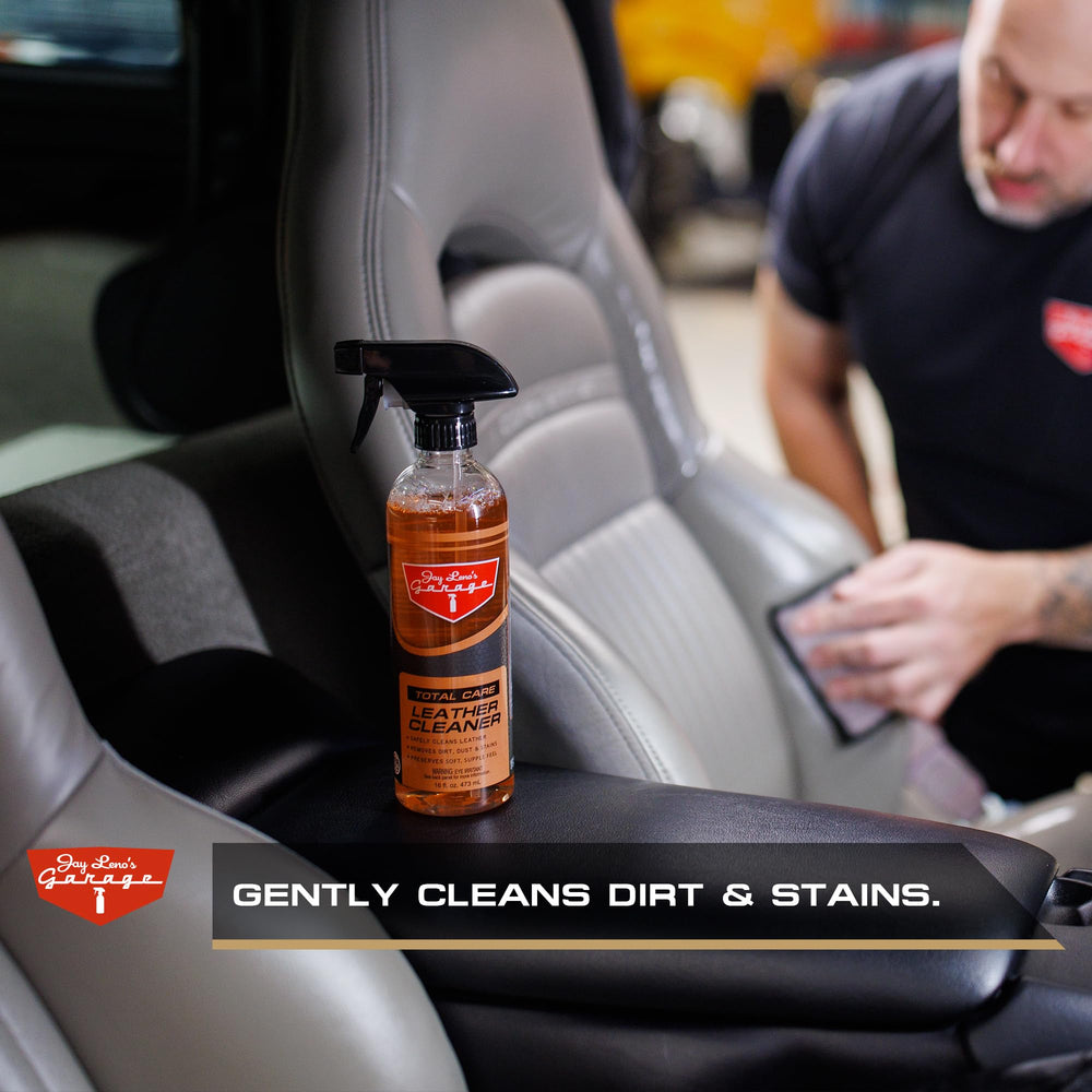 Jay Leno's Garage applicator pad ensures even leather application