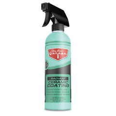 Jay Leno's Garage Radiant Ceramic Coating bottle for easy spray-on protection and gloss