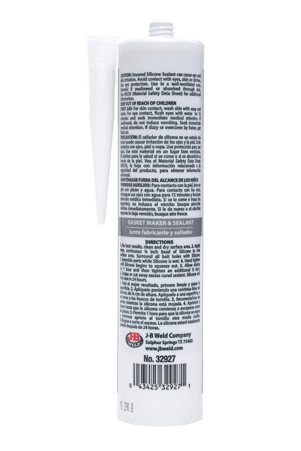 Closeup of metal bonding with J-B Weld 32927 RTV sealant.
