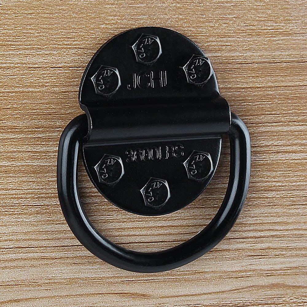Ten-pack D-ring tie-downs for versatile anchoring.