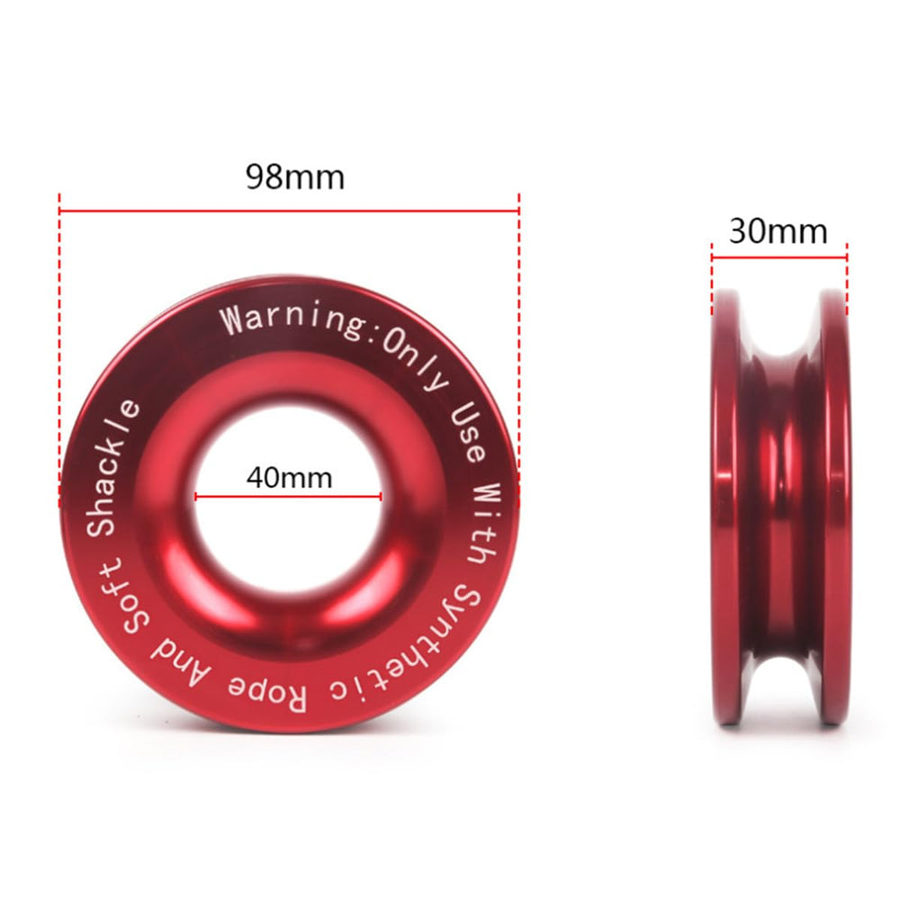JCHL protective sleeve on rope reduces wear during winching.
