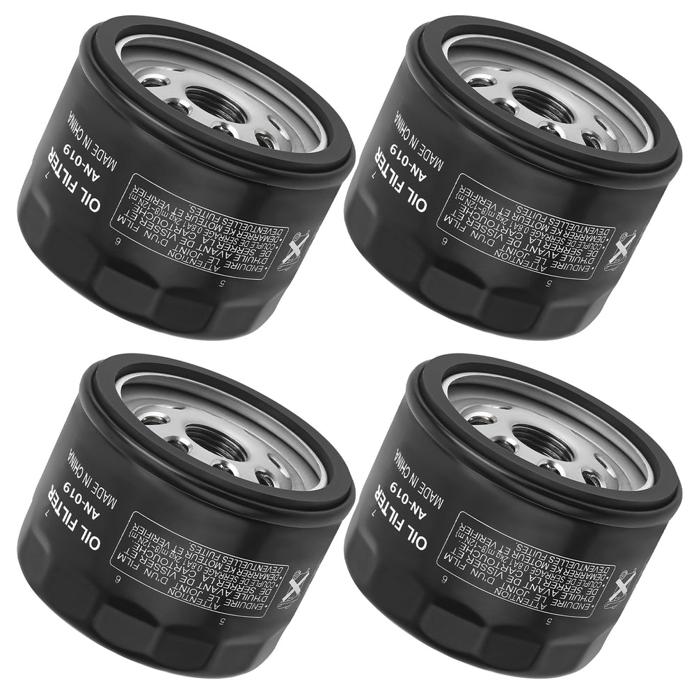 JCKLW 49065-7007 oil filter front view for Kawasaki engines showing clear filtration focus
