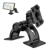 JCTRIWAY adhesive base secures CarPlay mount on dashboard surfaces.
