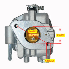 JDLLONG 846109 carburetor side view highlights gasket alignment