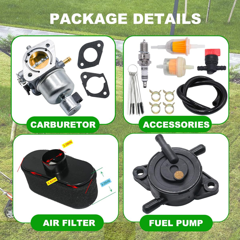 Package includes filters, gaskets, and fuel pump for ready installation.