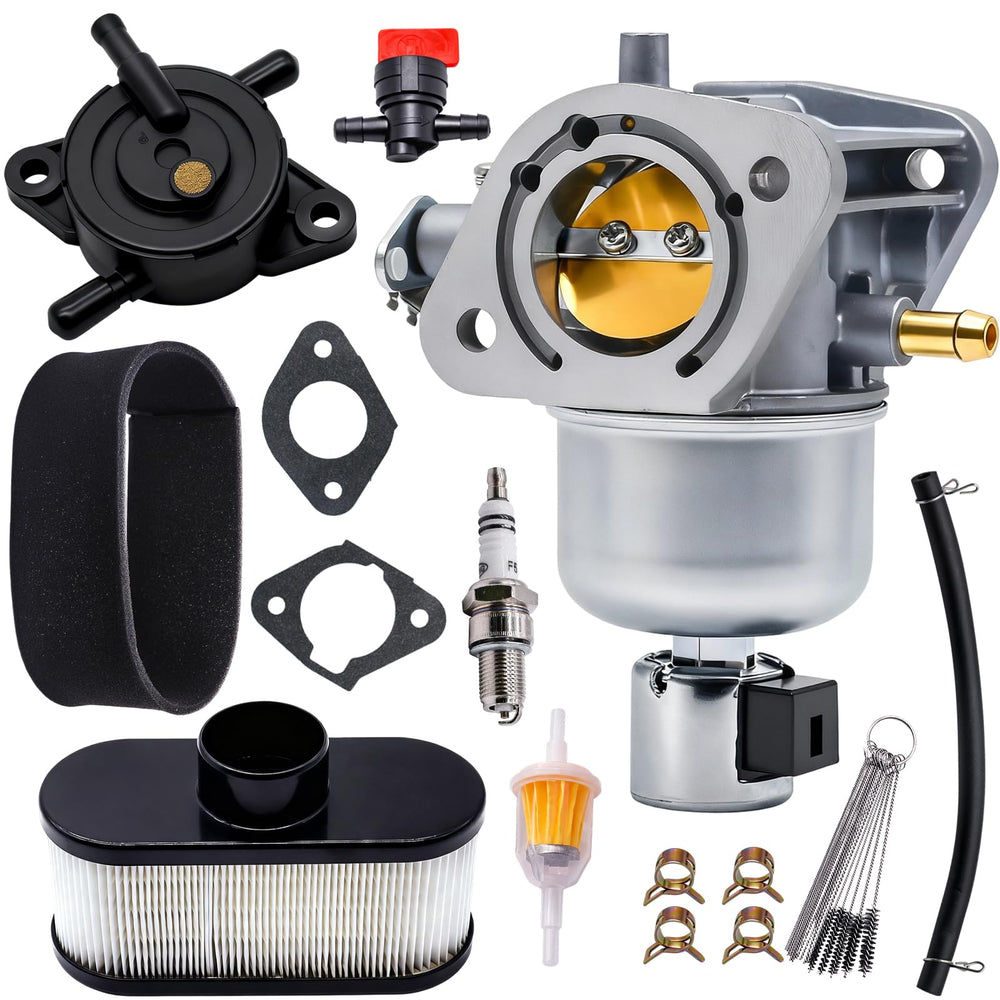 JDLLONG FR691V carburetor kit front view for Kawasaki engines improves maintenance readiness.