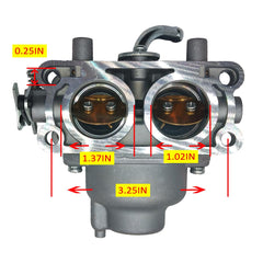 JDLLONG FX730V carburetor back view demonstrates full fuel system compatibility