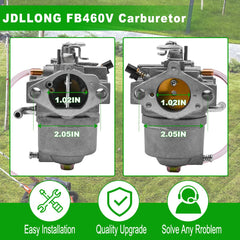 JDLLONG Kawasaki FB460V carburetor unit improves fuel flow and starting reliability.