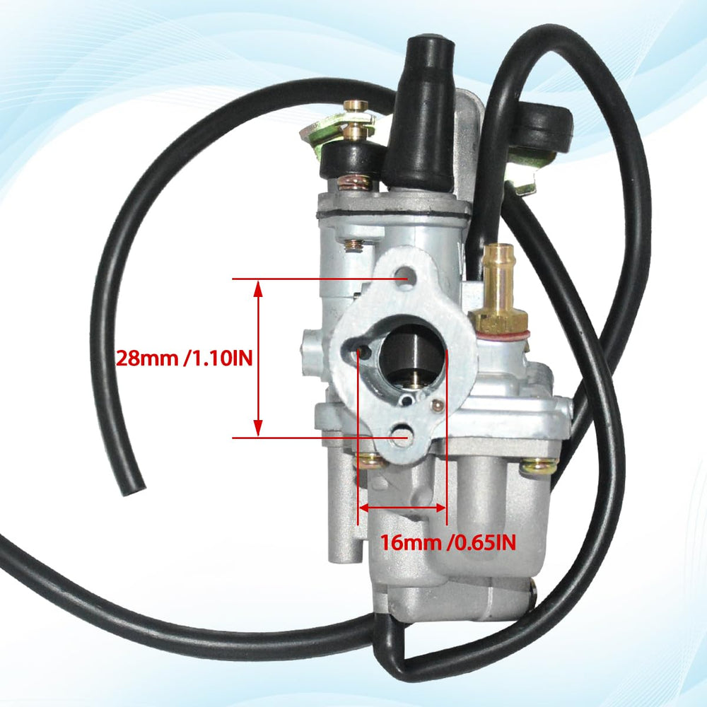 JDLLONG LT50 carburetor body showing precise machining for smooth throttle response.