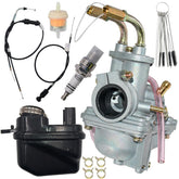 JDLLONG PW50 carburetor with air filter improves throttle response and reliability.