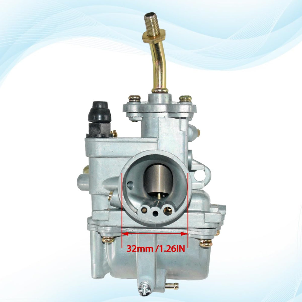 JDLLONG TTR 90 carburetor underside highlights fuel line connections