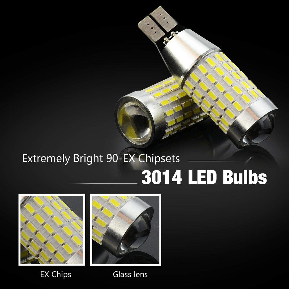 JDM ASTAR backup LED bulbs dimensions 1.8 inches long and 0.6 inches diameter
