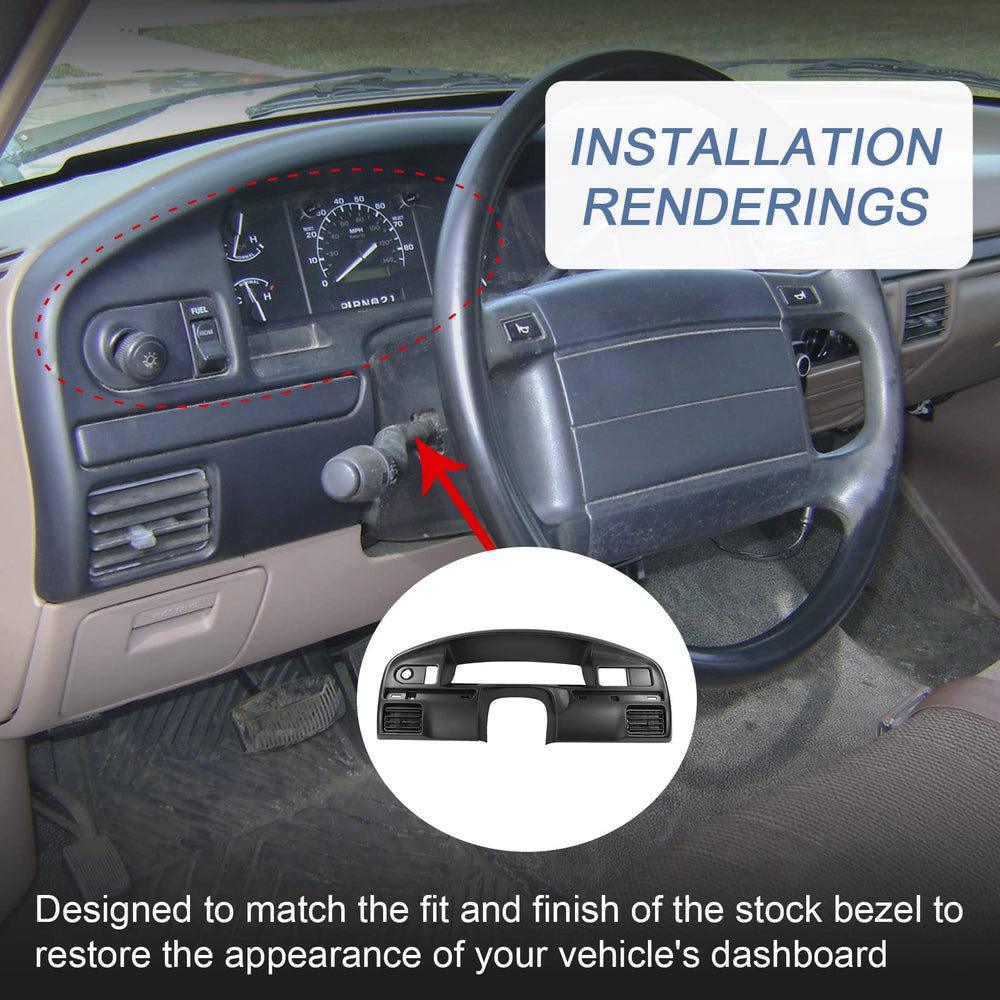 JDMSPEED instrument bezel upgrade for Diesel Ford improves aesthetics and wear resistance.