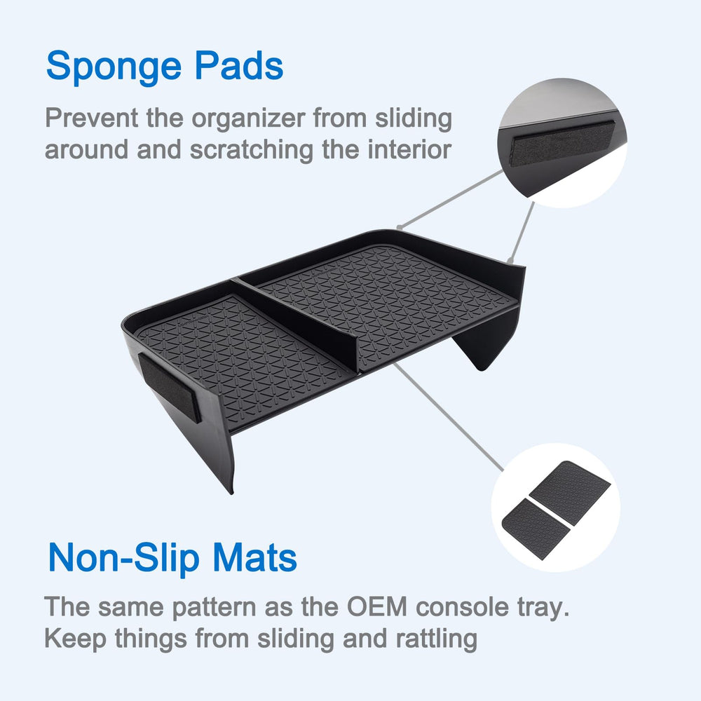 JDMCAR ABS material Rav4 console organizer with matte finish for durability.