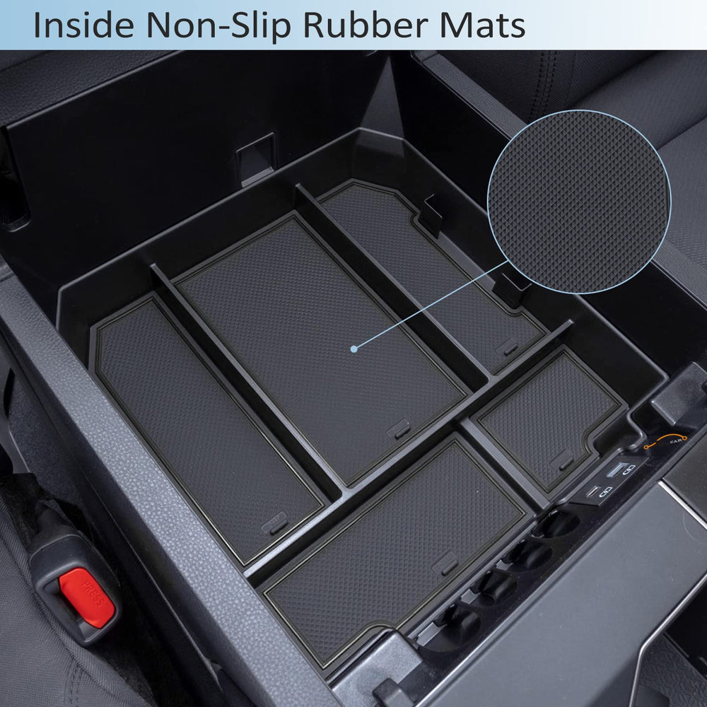 JDMCAR matte ABS finish and liners reduce noise and movement.