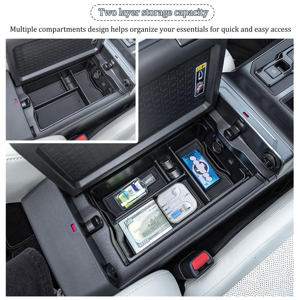 JDMCAR anti-slip liner keeps items stable during drive.