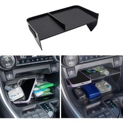 JDMCAR center console organizer fits Rav4 snugly, keeping small items within reach.