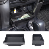 JDMCAR front cubby storage drawer adds quick-access organization.