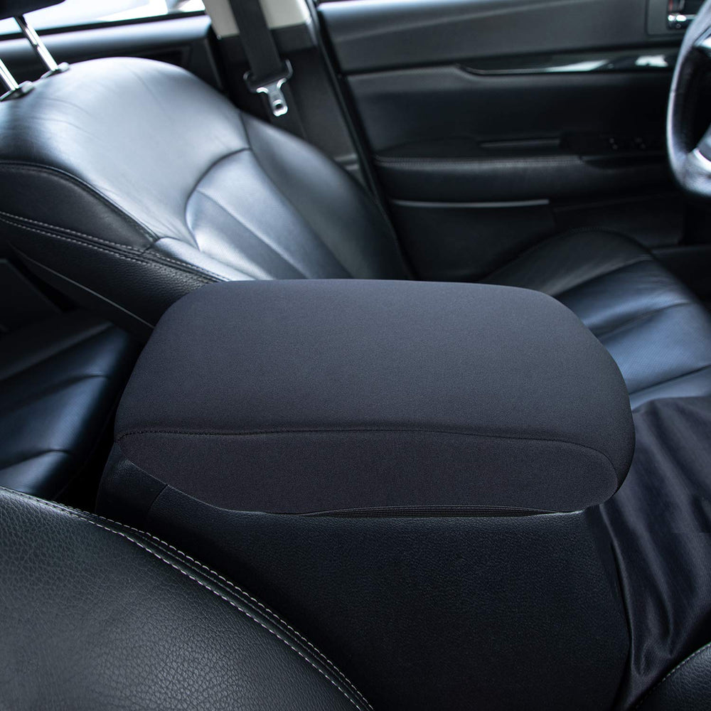 JDMCAR center console cover wipe-clean material; keeps interior looking fresh.