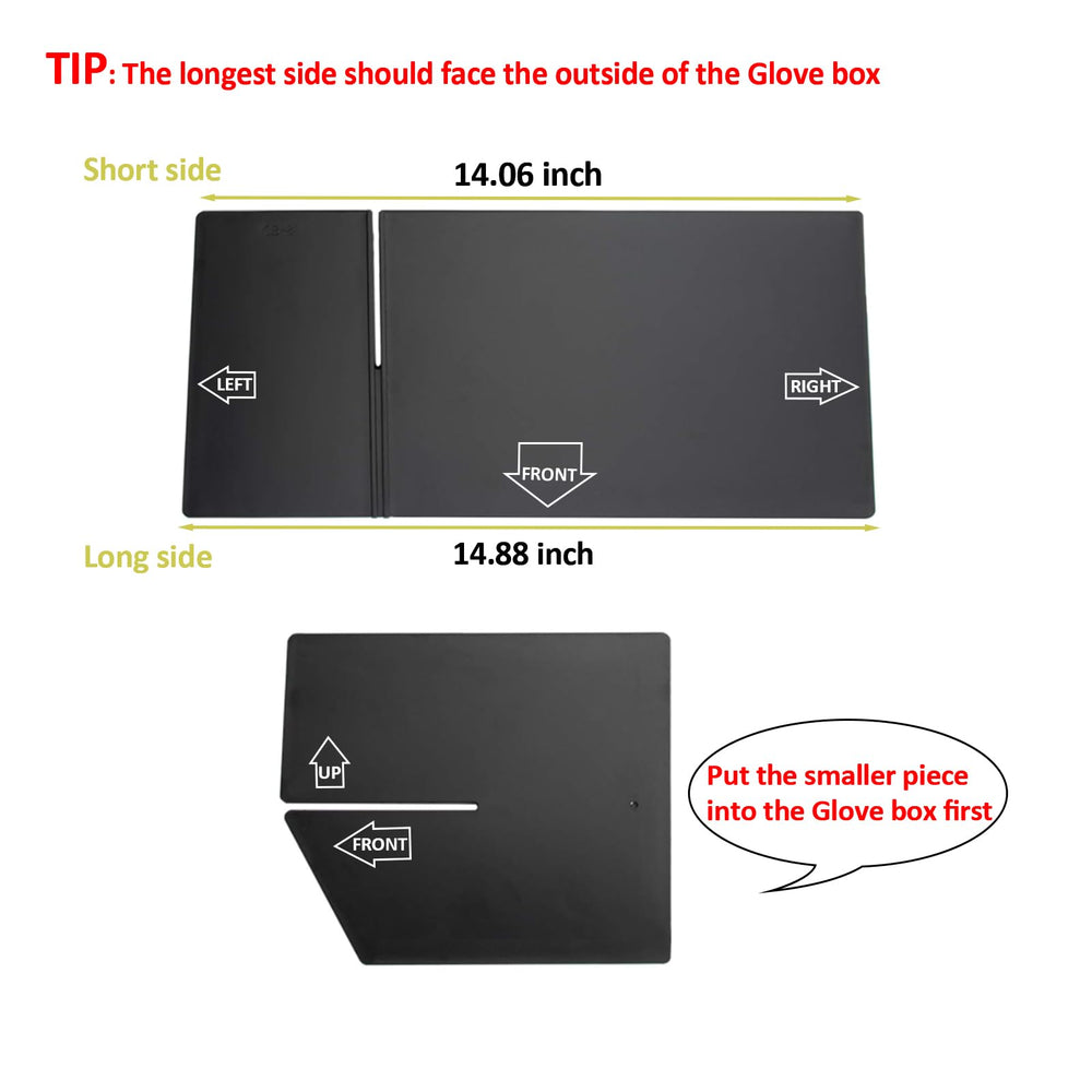 Durable ABS plastic with matte black finish