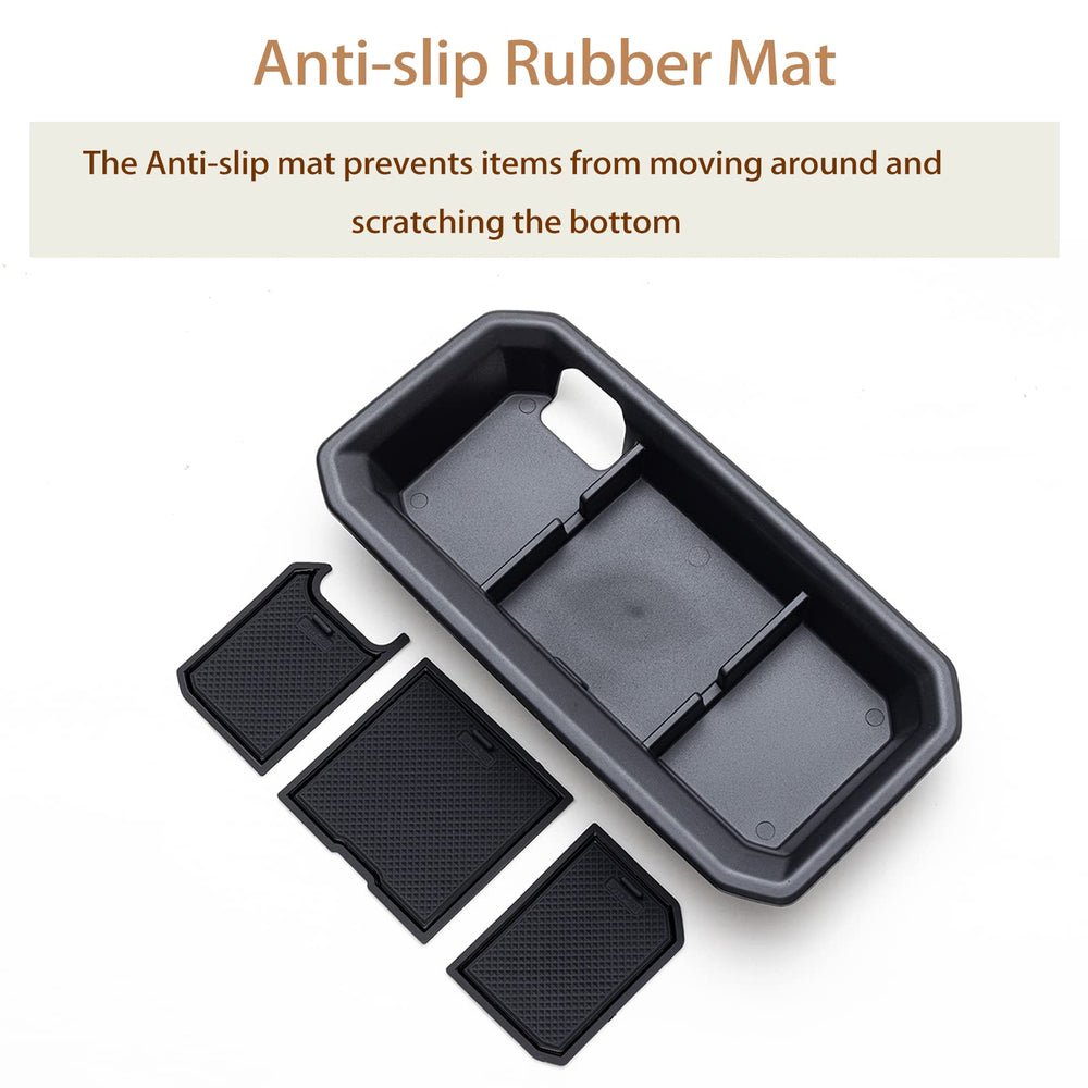 JDMCAR dashboard tray hidden design fits under the touch screen.