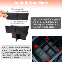 JDMCAR durable-abs-plastic center-console keeps items secure on the road.