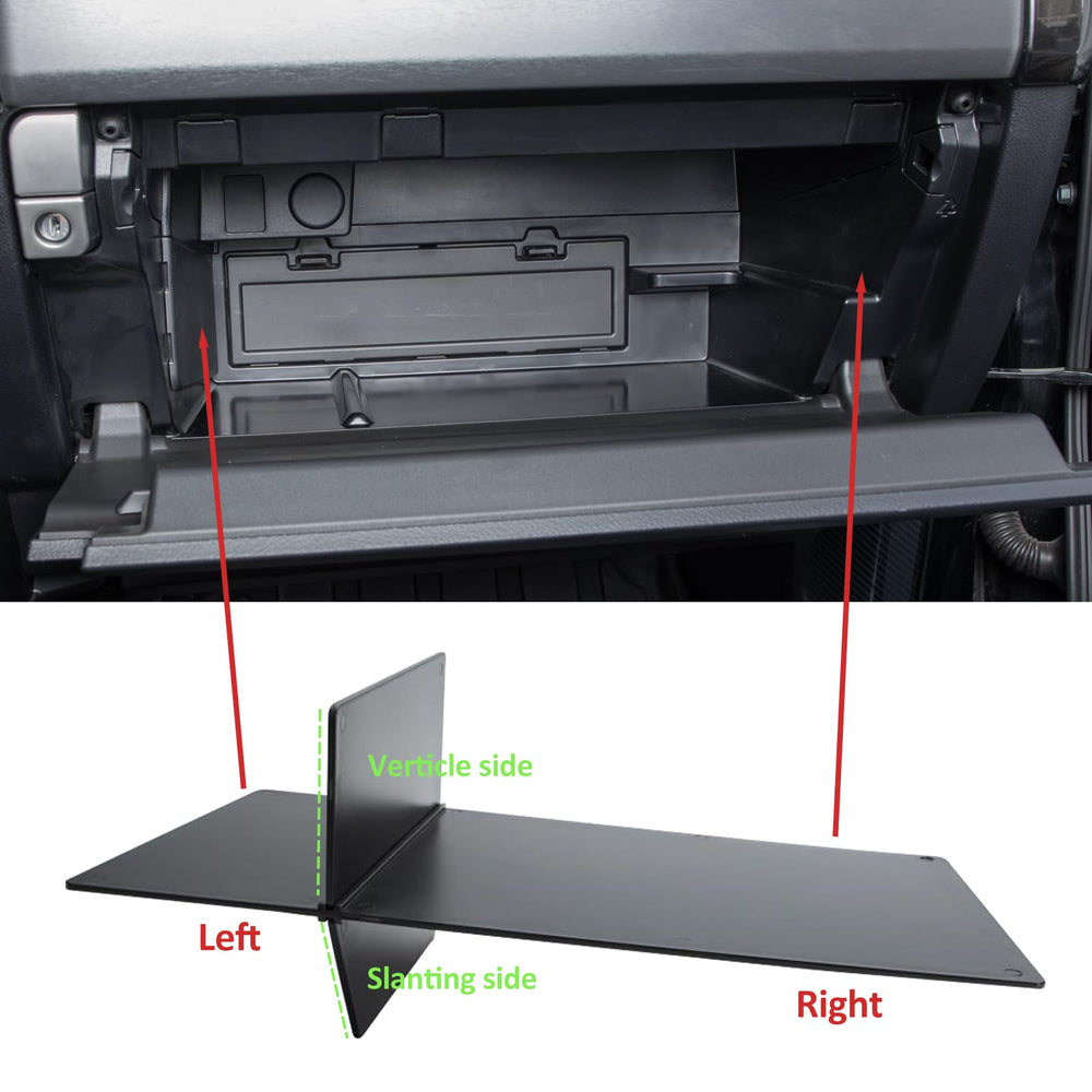 JDMCAR glove box organizer for GX 460 keeps documents organized on trips