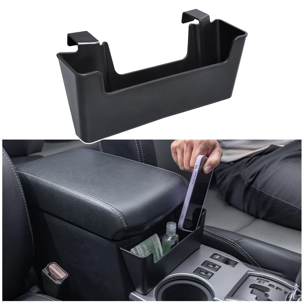 JDMCAR hanging armrest box storage keeps small items organized during drives.