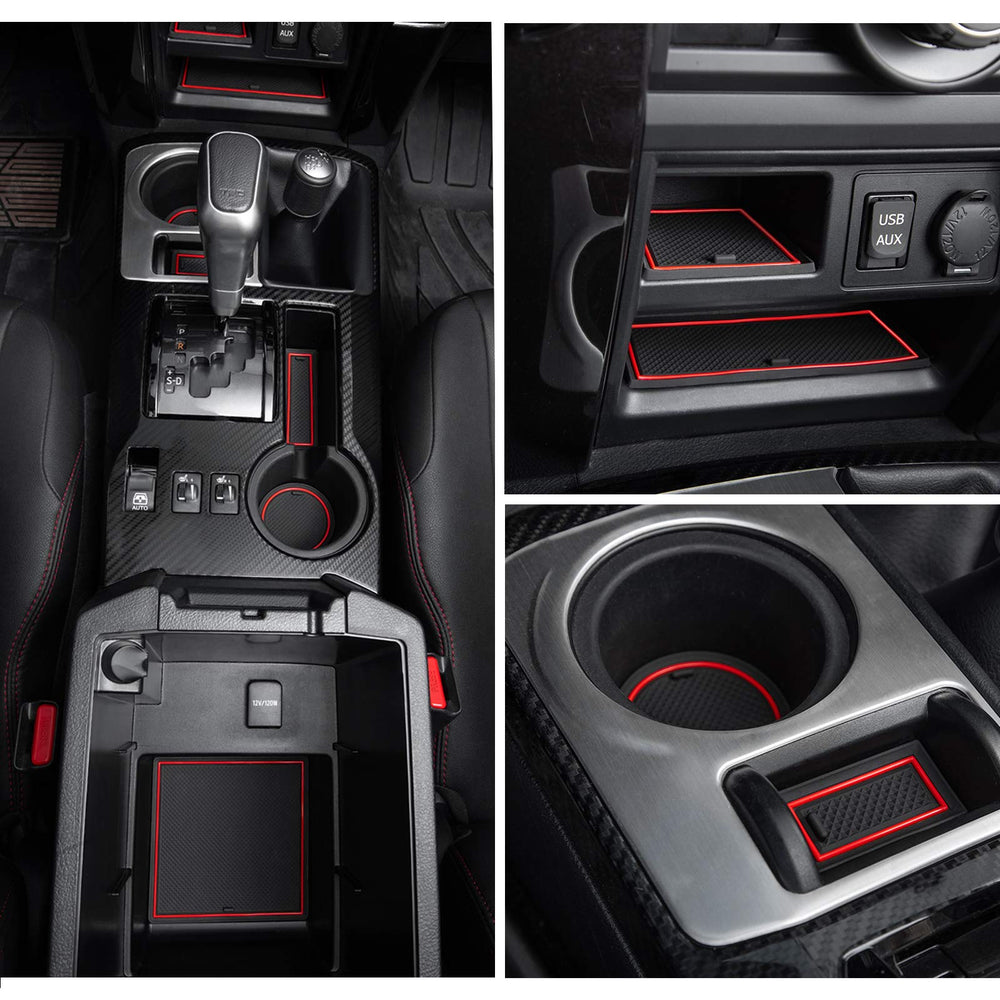 JDMCAR premium cup holder insert for 4Runner enhances organization and spill protection