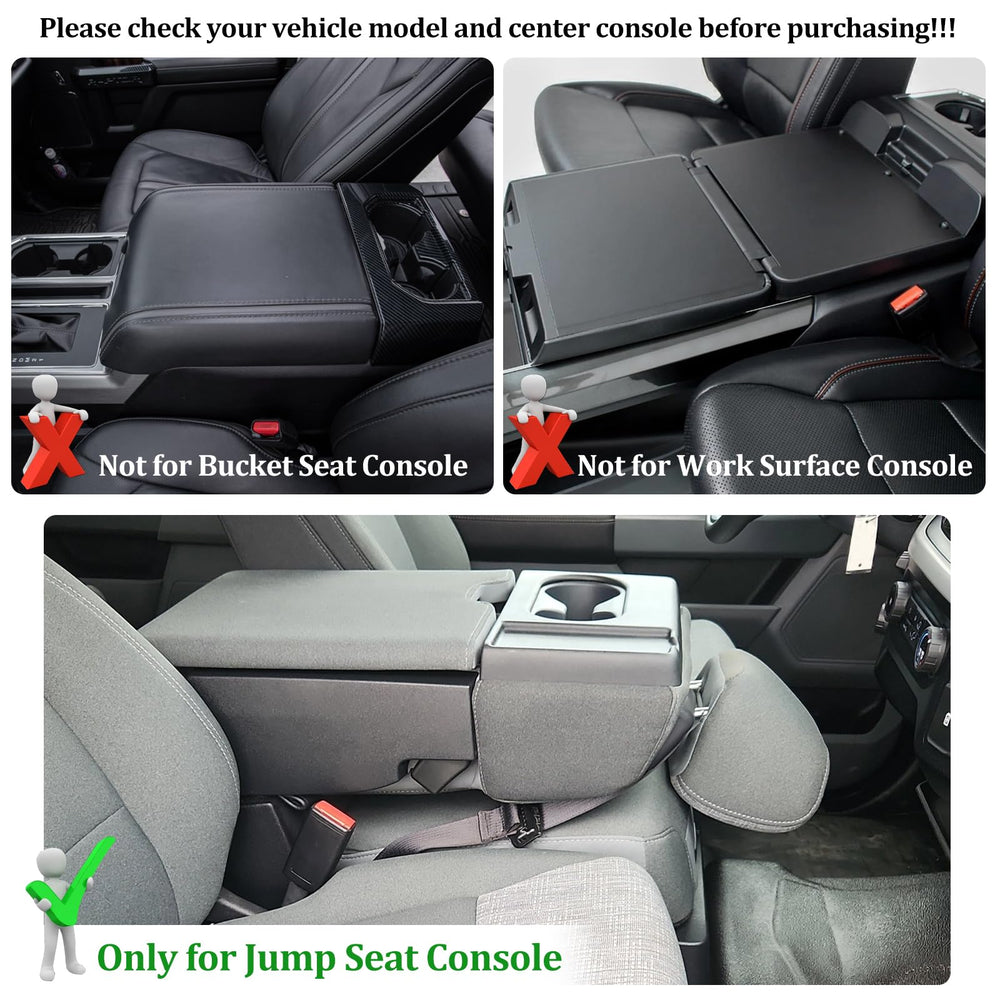 JDMCAR storage tray for 40/20/40 jump seats adds extra cargo space.