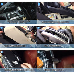 JDMON installed shifter blind cover close-up shows neat interior upgrade.