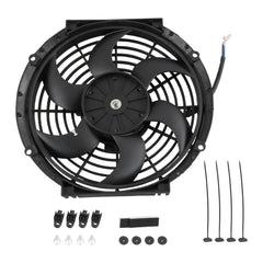 JDMSPEED 10-inch radiator fan compact design optimizes engine space