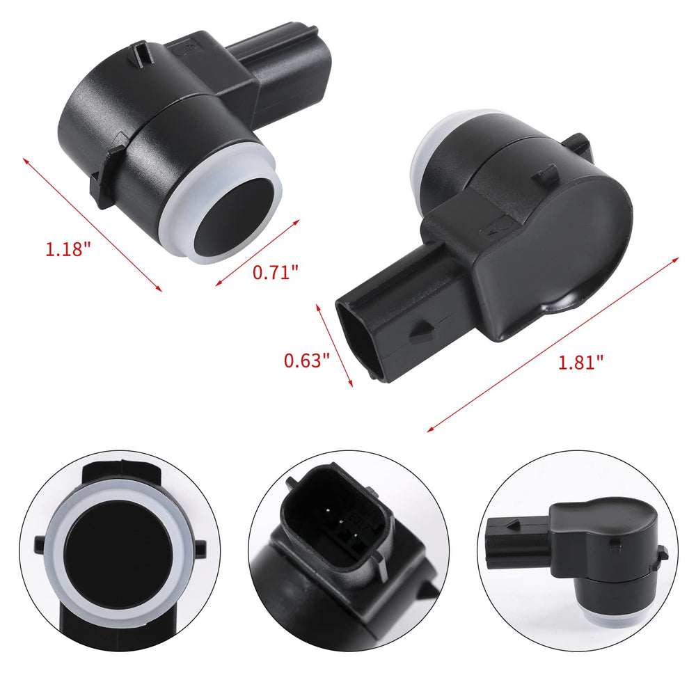 JDMSPEED black backup parking sensor 4pcs supports confident reversing