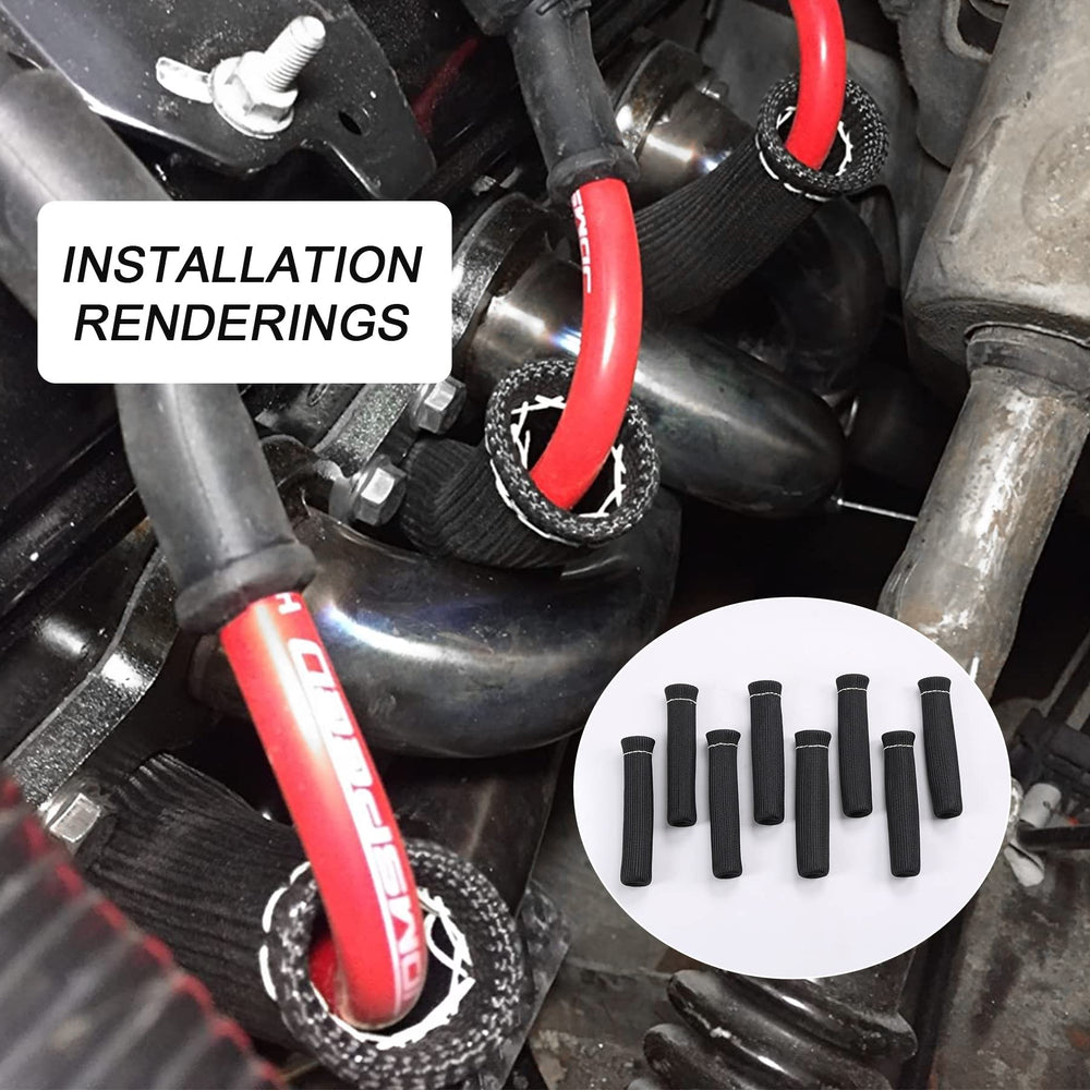 JDMSPEED sleeve on spark plug boot demonstrates heat protection in engine bay