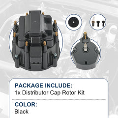 JDMSPEED black cap packaging front view ready for installation