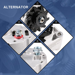 JDMSPEED 105A alternator compatibility image helps you identify replacements across brands.