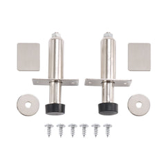 JDMSPEED stainless chrome door poppers front view showing durable construction